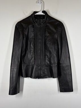 MaxMara Weekend Faux Leather Jacket Size US 6